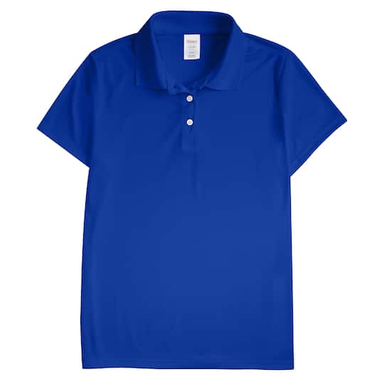 Hanes Sport Cool DRI Women's Performance Polo Shirt in Deep Royal | Small | Michaels®